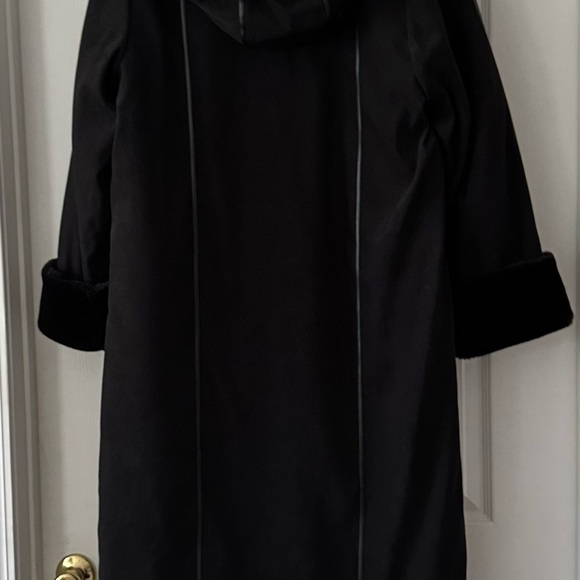 Mar Lo Jackets Artic Warmth Insulated Trench Coat W Faux Fur size 12 Hooded - Picture 5 of 9